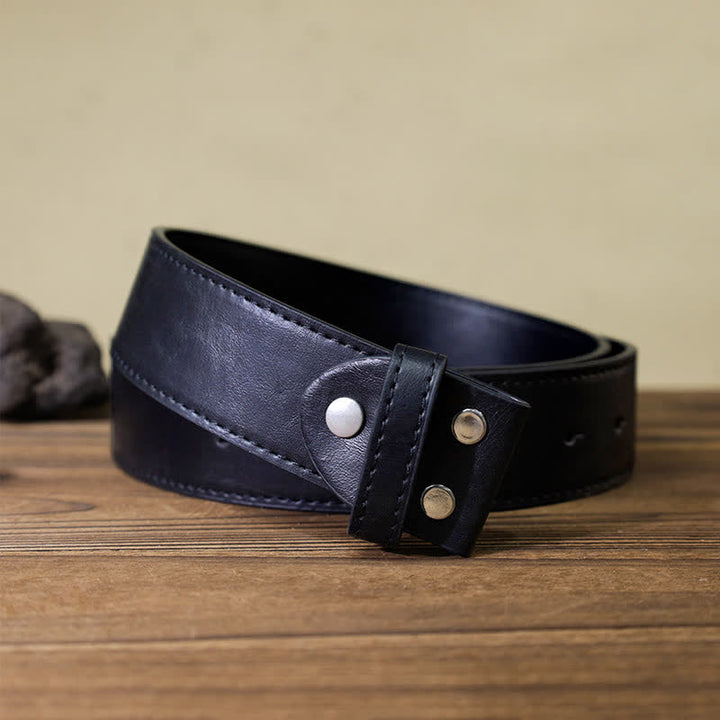 Men's DIY Wild Running Horses Buckle Leather Belt - image 7