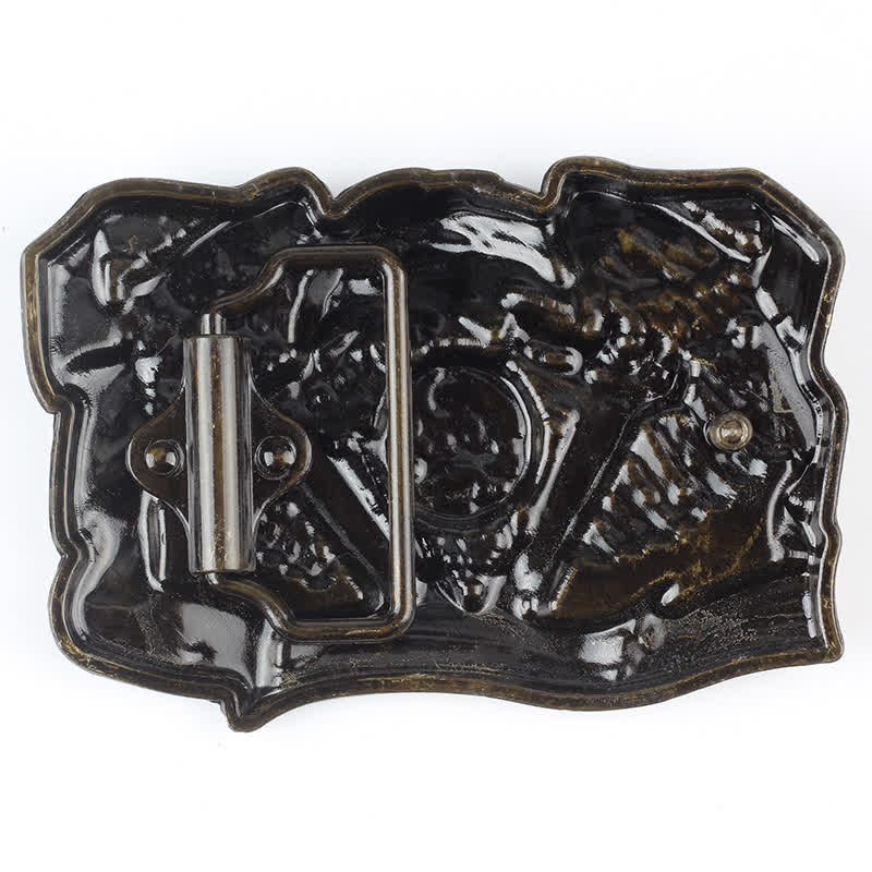 Men's DIY Eagle Patriotic Multi Color Buckle Leather Belt - image 1