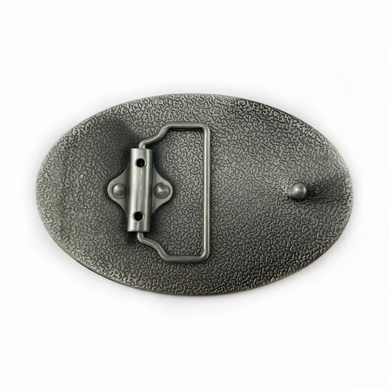 Men's DIY Enamel Gun Pistol Stars Buckle Leather Belt - image 1