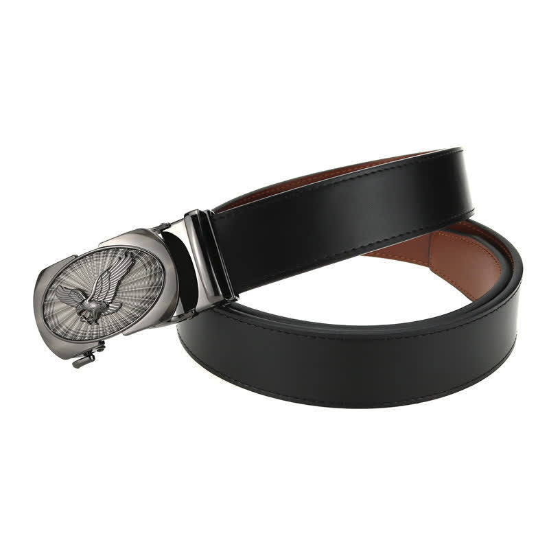 Men's Soaring Eagle Automatic Buckle Business Leather Belt - image 3