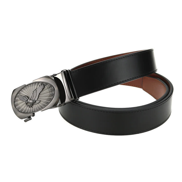 Men's Soaring Eagle Automatic Buckle Business Leather Belt - image 3