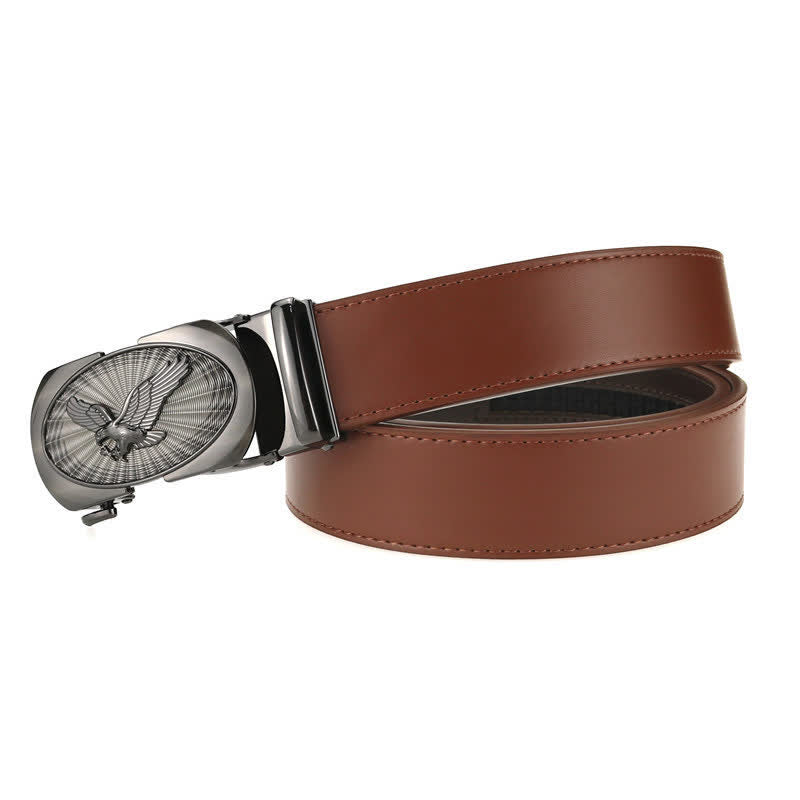 Men's Soaring Eagle Automatic Buckle Business Leather Belt - image 5