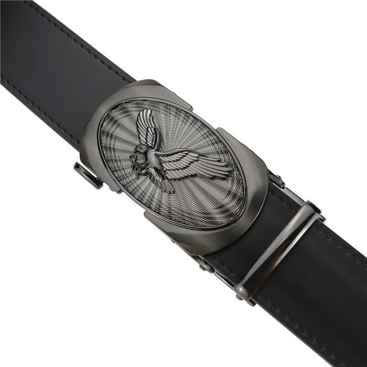 Men's Soaring Eagle Automatic Buckle Business Leather Belt - image 2