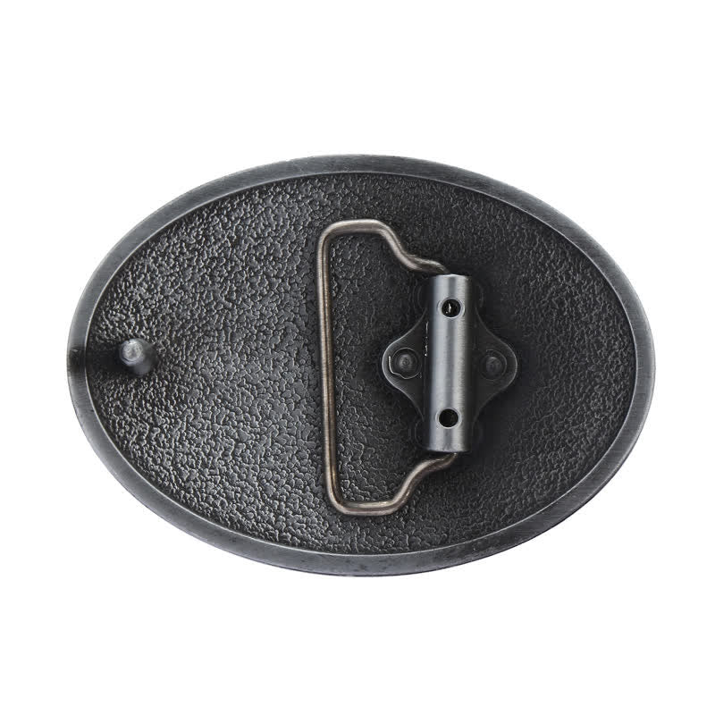 Men's DIY Antique Free Eagle Buckle Leather Belt - image 7