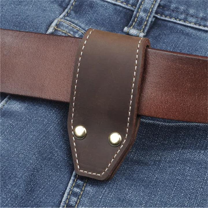 Eagle Head Belt Accessory Handemade Leather Keychain - image 2