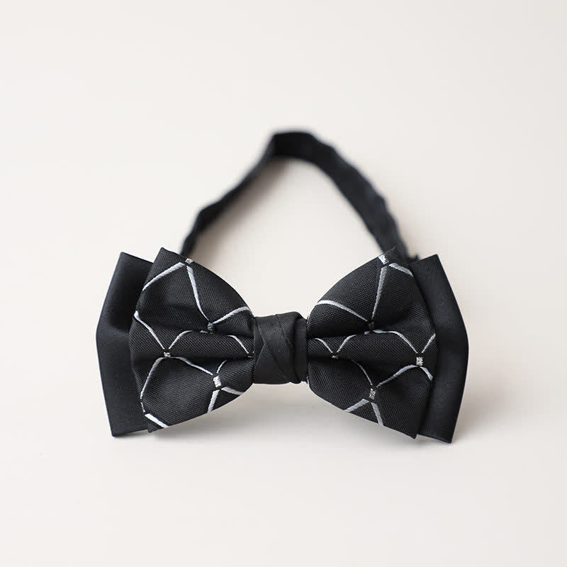 Men's Personality Paisley Double Layered Bow Tie - Style #7 - image 11