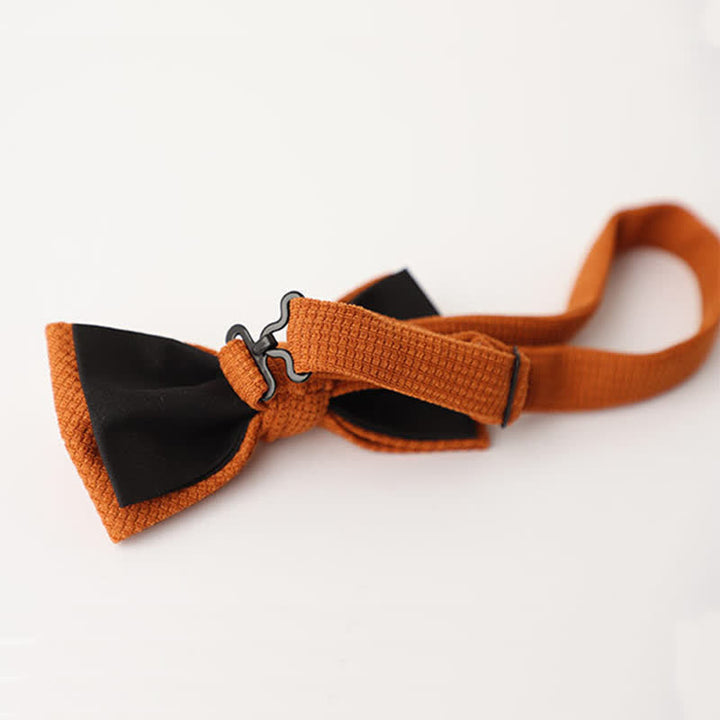 Men's Morandi Theme Solid Color Bow Tie - image 4