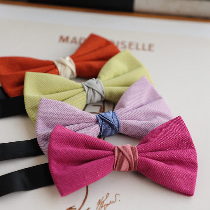 Men's Sweet Candy Color Two Tone Bow Tie - image 1
