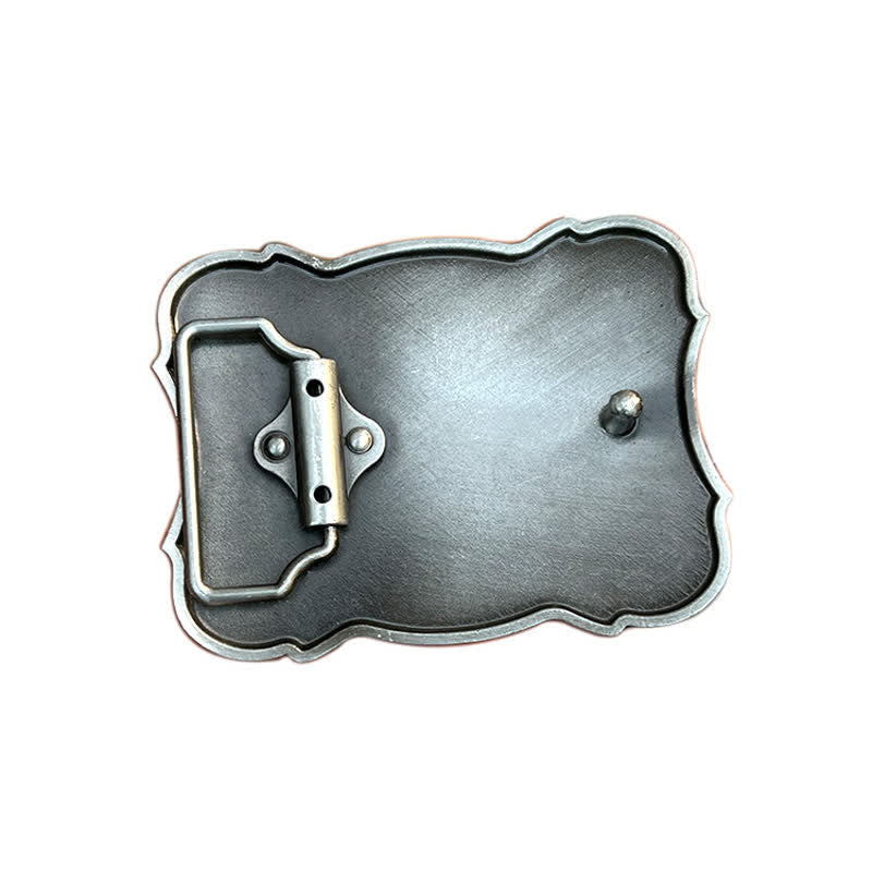 Men's DIY Wild Running Horse Buckle Leather Belt - image 1