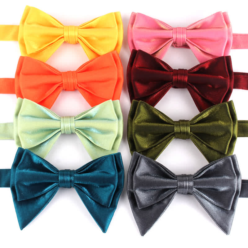 Men's Irregular Double Layer Oversized Pointed Bow Tie - image 7