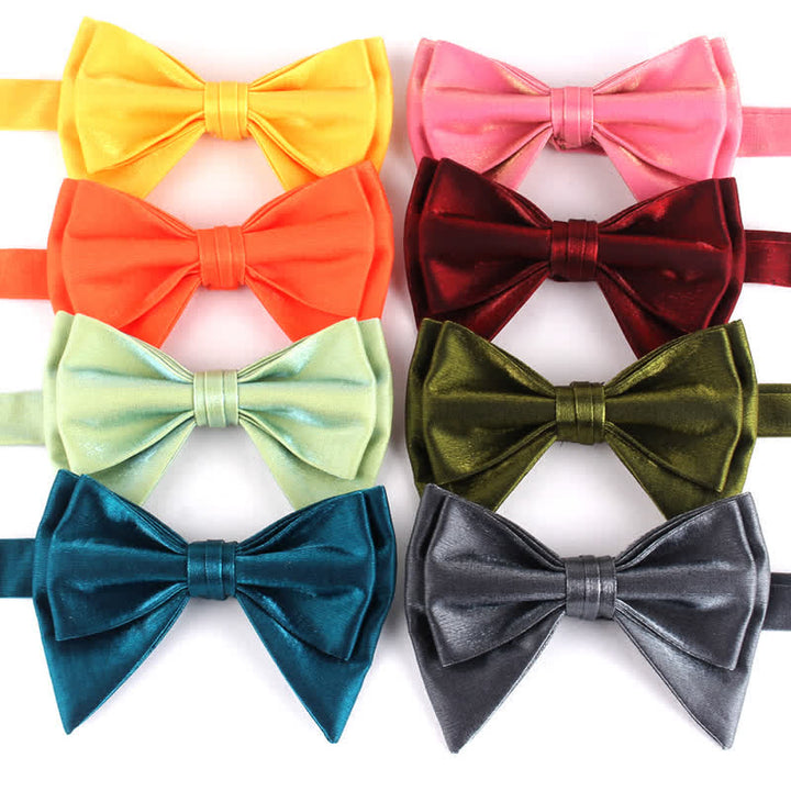 Men's Irregular Double Layer Oversized Pointed Bow Tie - image 7