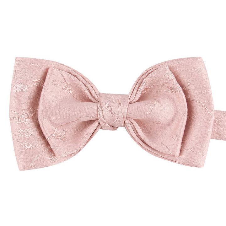Men's Special Meticulous Floral Wedding Bow Tie - Style #2 - Pink - image 13