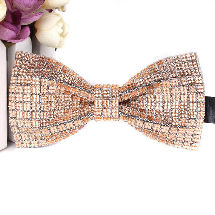 Men's Luxurious Sparkling Rhinestone Party Bow Tie - image 19