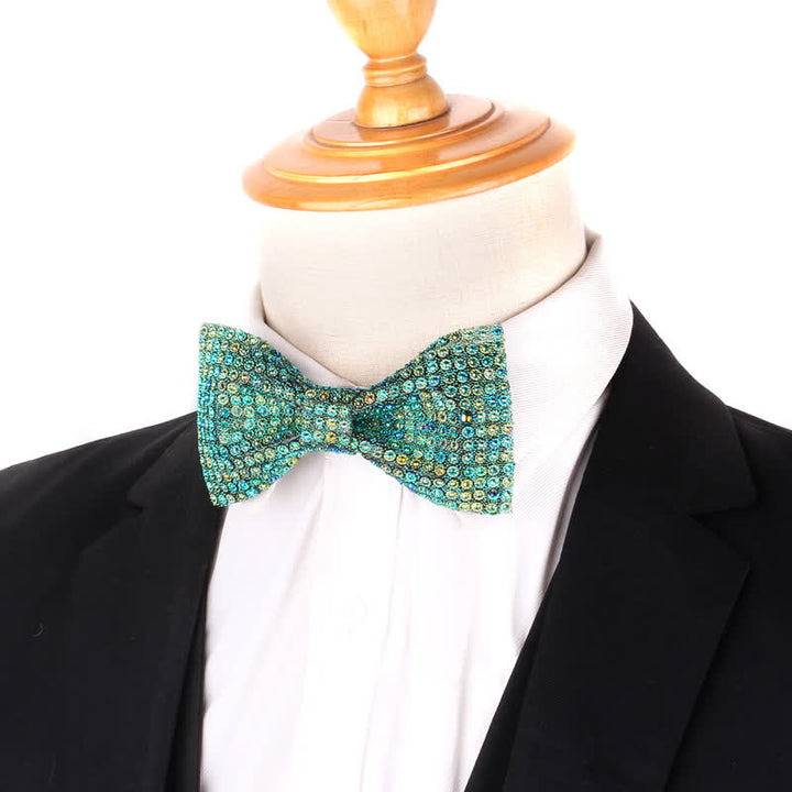 Men's Luxurious Sparkling Rhinestone Party Bow Tie - image 0