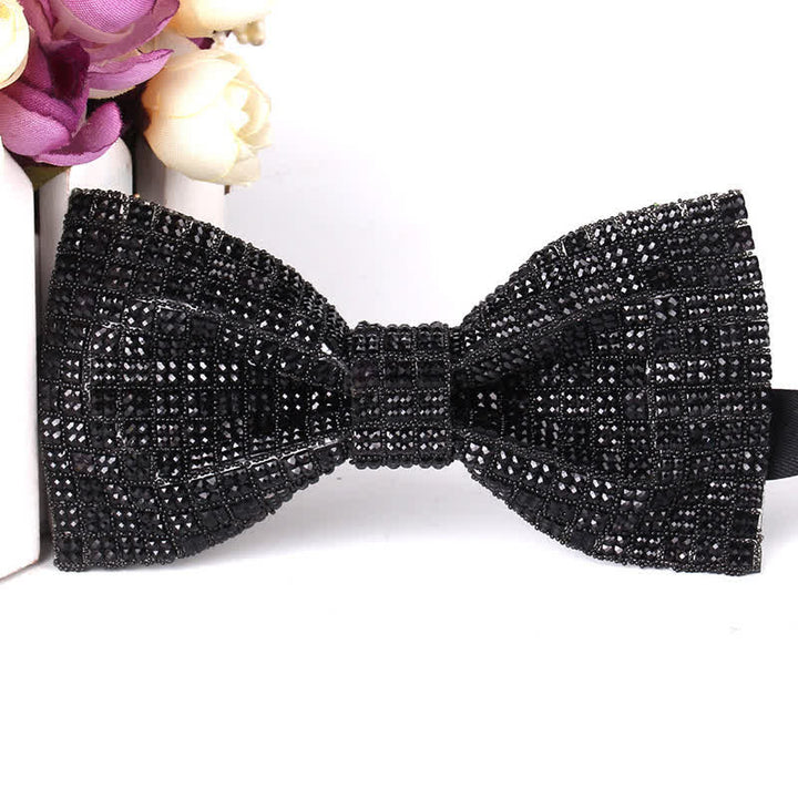 Men's Luxurious Sparkling Rhinestone Party Bow Tie - image 21