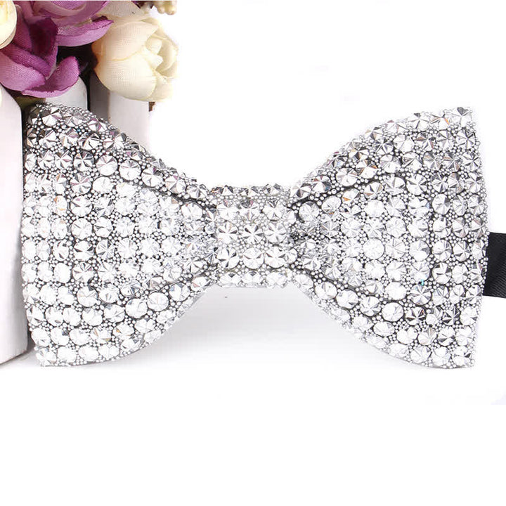 Men's Luxurious Sparkling Rhinestone Party Bow Tie - image 18