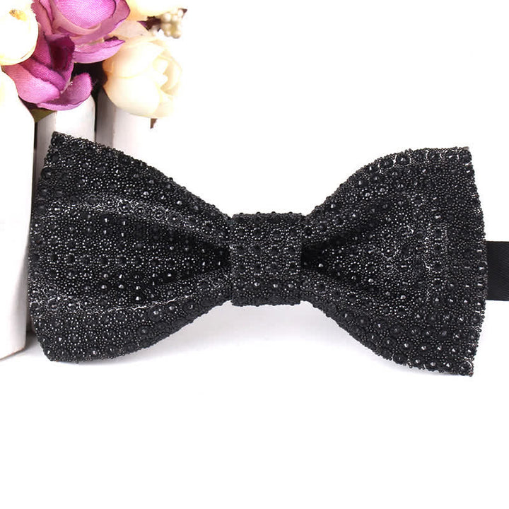 Men's Luxurious Sparkling Rhinestone Party Bow Tie - image 14