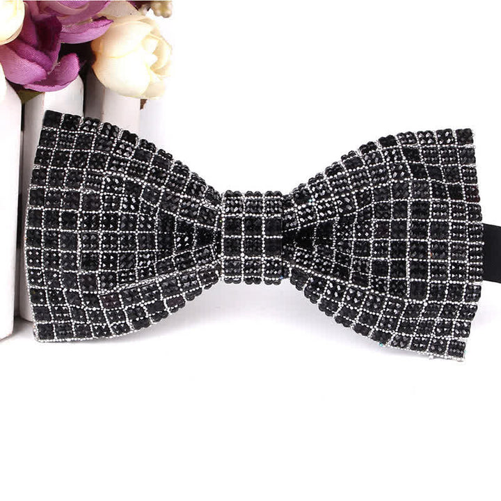 Men's Luxurious Sparkling Rhinestone Party Bow Tie - image 20