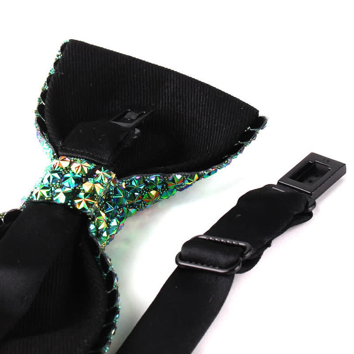 Men's Luxurious Sparkling Rhinestone Party Bow Tie - image 4