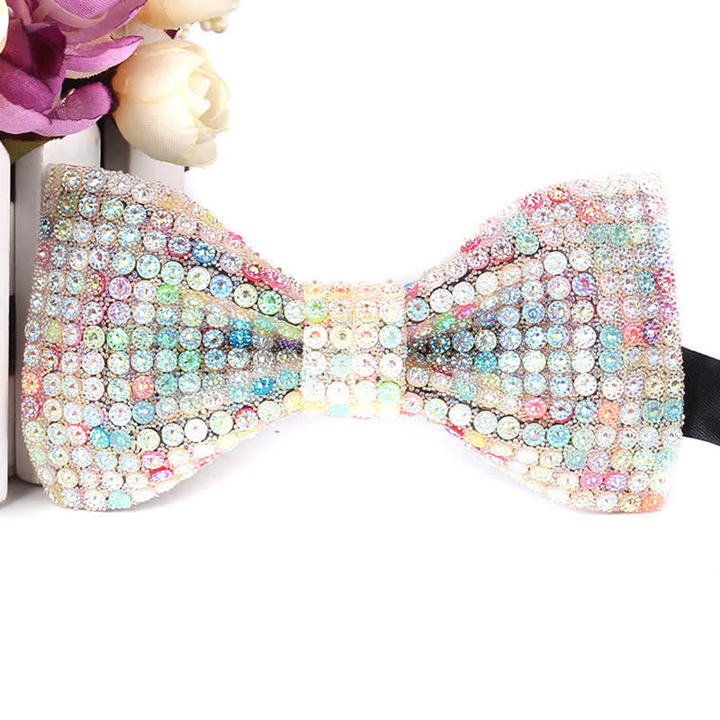 Men's Luxurious Sparkling Rhinestone Party Bow Tie - image 6