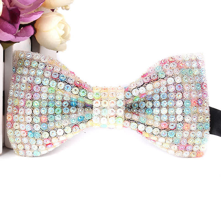 Men's Luxurious Sparkling Rhinestone Party Bow Tie - image 6