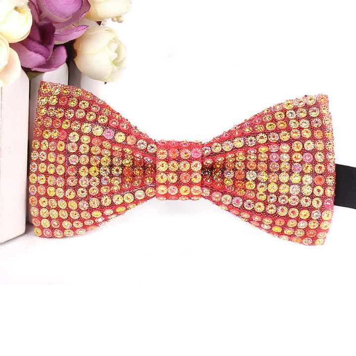 Men's Luxurious Sparkling Rhinestone Party Bow Tie - image 8
