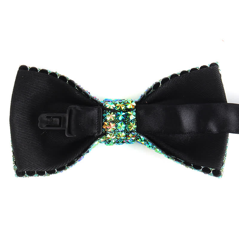 Men's Luxurious Sparkling Rhinestone Party Bow Tie - image 3