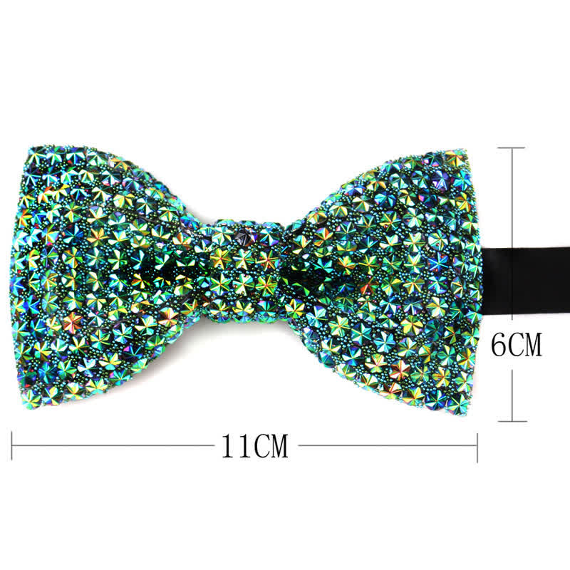 Men's Luxurious Sparkling Rhinestone Party Bow Tie - image 5