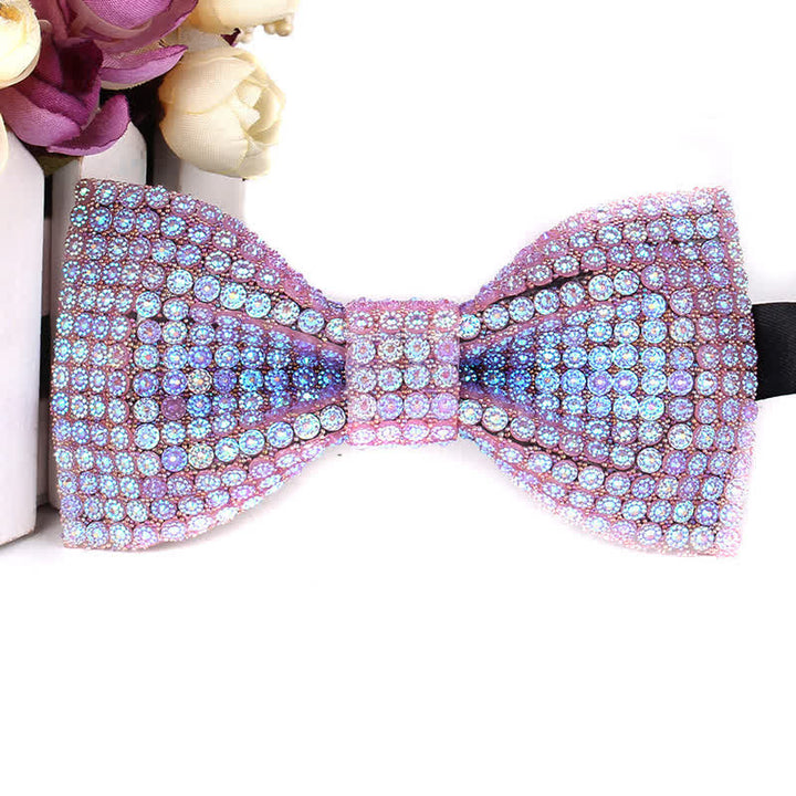 Men's Luxurious Sparkling Rhinestone Party Bow Tie - image 7