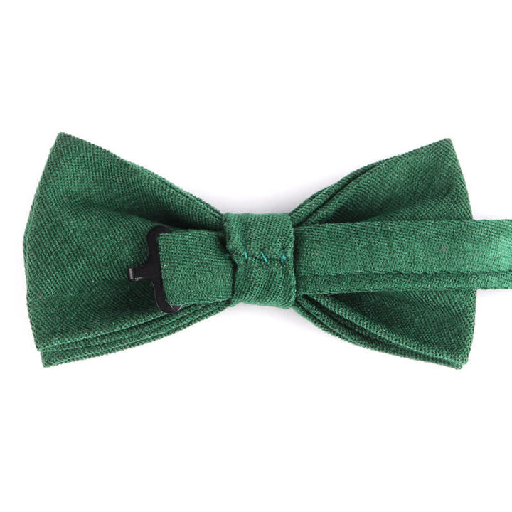 Men's Suede Solid Candy Color Formal Bow Tie - image 3