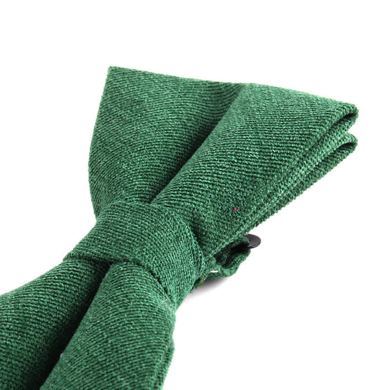 Men's Suede Solid Candy Color Formal Bow Tie - image 4
