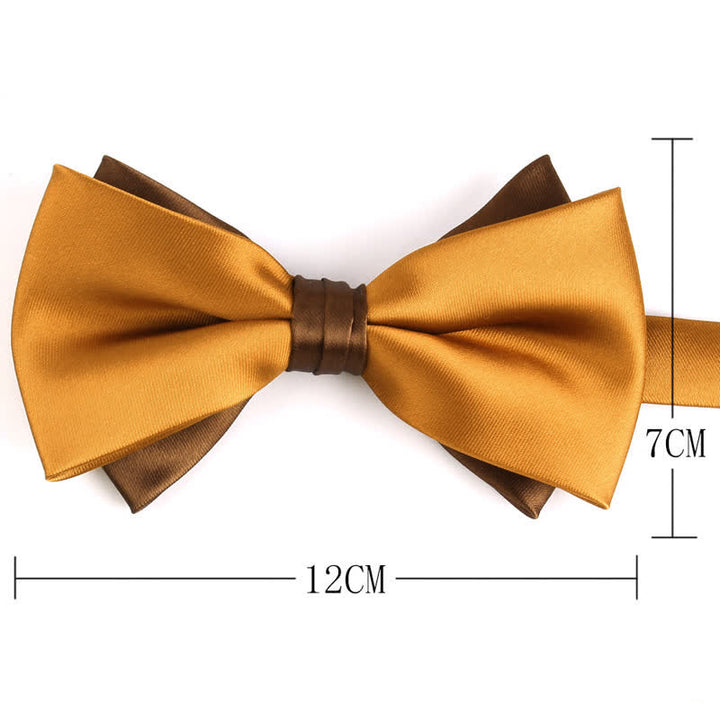 Men's Luxury Two Tone Double Layered Bow Tie - image 6