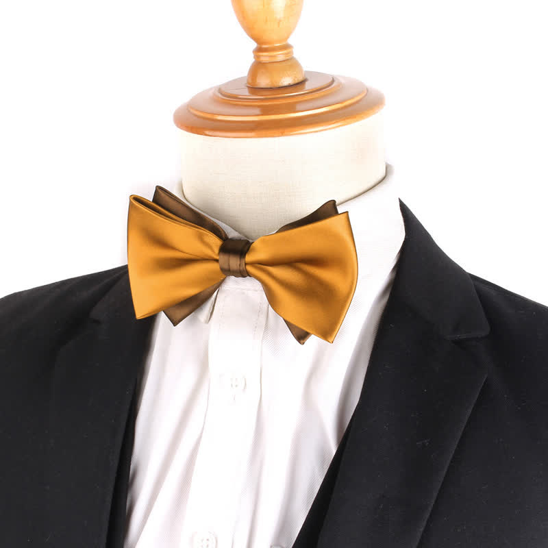 Men's Luxury Two Tone Double Layered Bow Tie - image 1