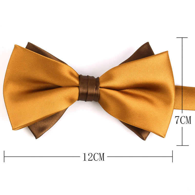 Men's Luxury Two Tone Double Layered Bow Tie - image 6