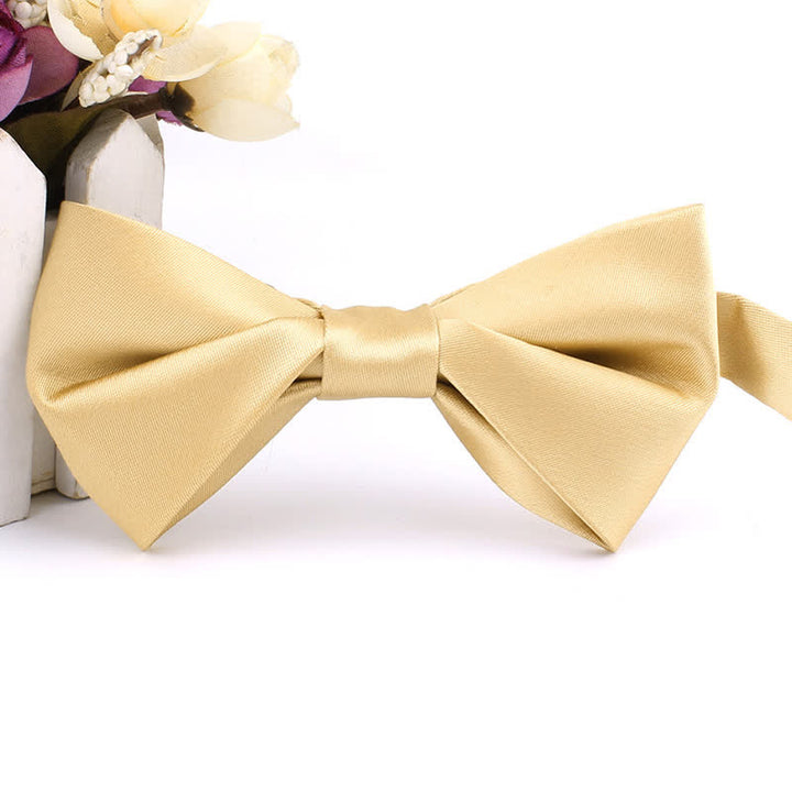Men's Figure-Eight Twist Shaped Bow Tie - Khaki - image 8