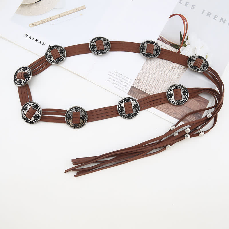 Women's Ethnic Cinch Bohemia Braided Waist Rope Belt - image 2