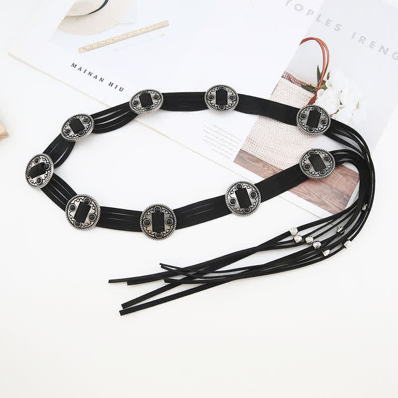 Women's Ethnic Cinch Bohemia Braided Waist Rope Belt - image 5