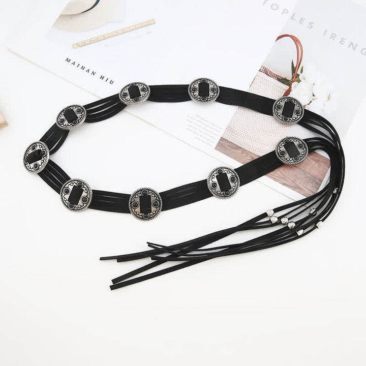 Women's Ethnic Cinch Bohemia Braided Waist Rope Belt - image 5