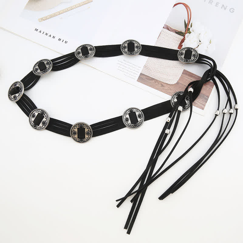 Women's Ethnic Cinch Bohemia Braided Waist Rope Belt - image 6