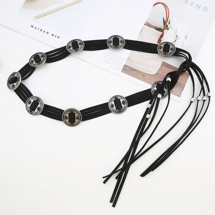 Women's Ethnic Cinch Bohemia Braided Waist Rope Belt - image 6