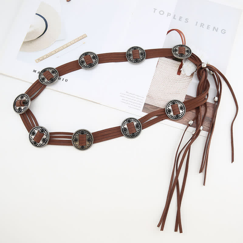 Women's Ethnic Cinch Bohemia Braided Waist Rope Belt - image 3