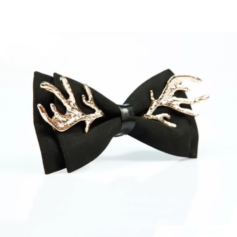 Men's Metal Deer Antler Decoration Bow Tie - image 1