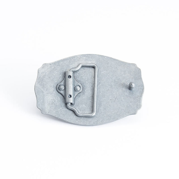 Men's DIY Punk Lady Silhouette Buckle Leather Belt - image 1