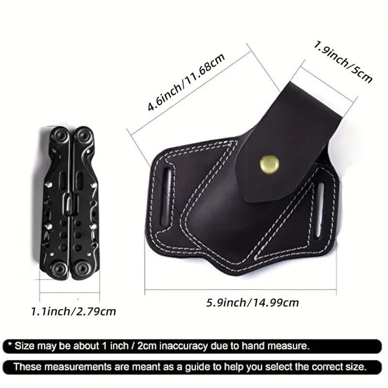 EDC Organizer Multitool Sheath Leather Belt Bag - image 8