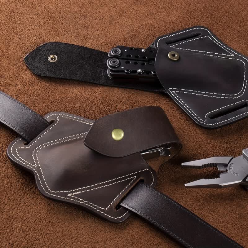 EDC Organizer Multitool Sheath Leather Belt Bag - image 1