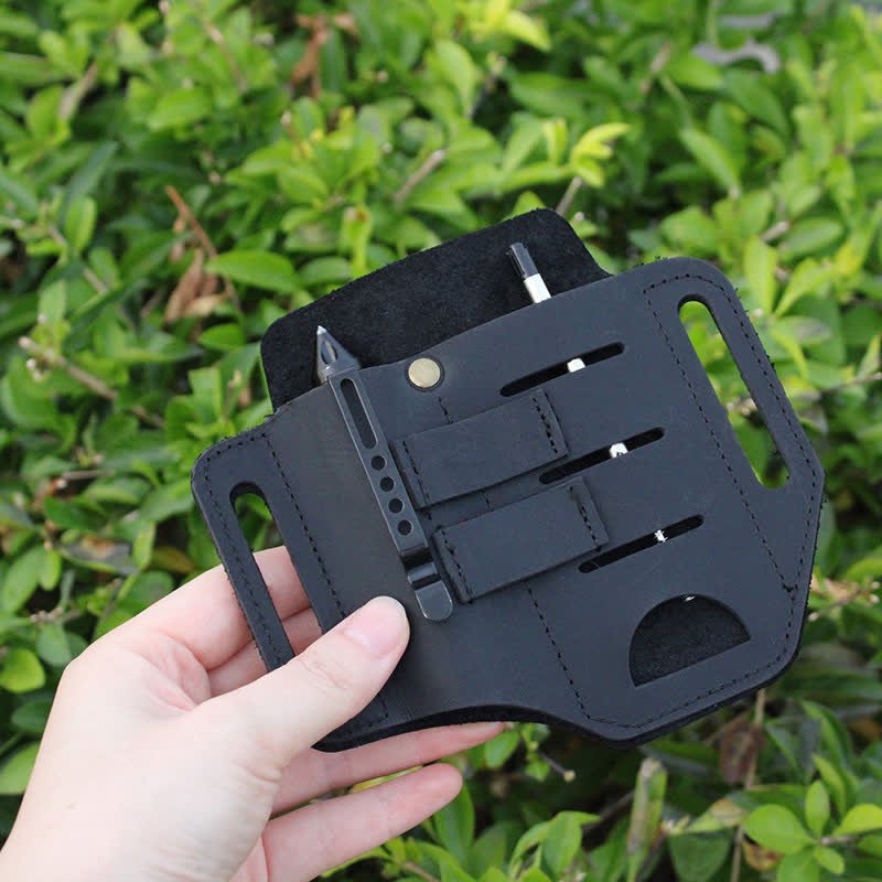 Practical 3 In 1 Tools Waist Holster Leather Belt Bag - image 9