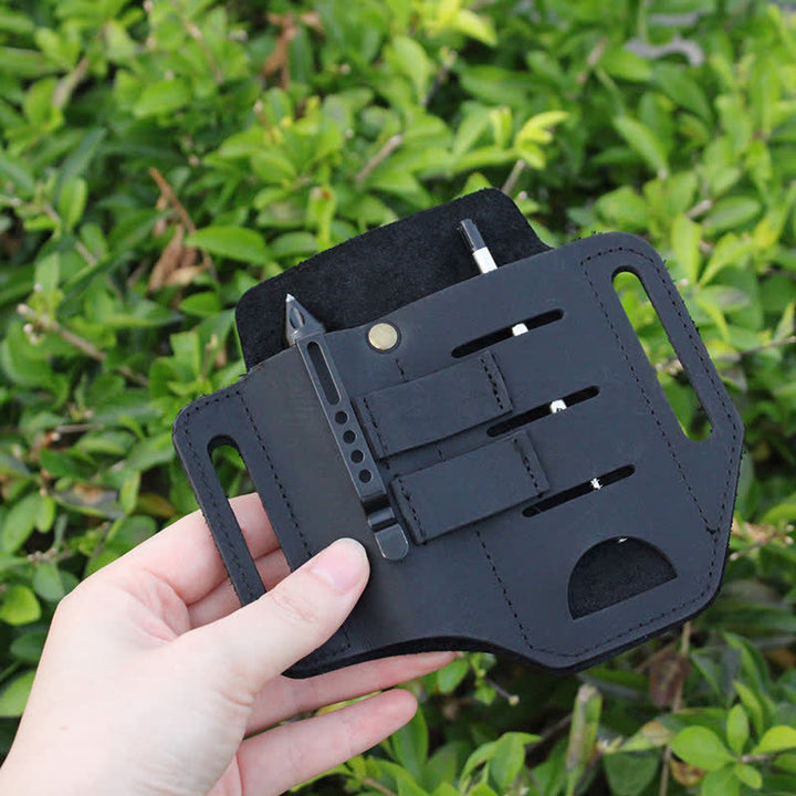 Practical 3 In 1 Tools Waist Holster Leather Belt Bag - image 9