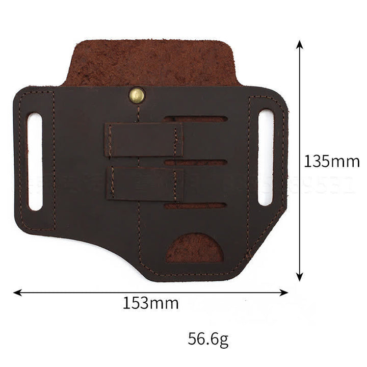 Practical 3 In 1 Tools Waist Holster Leather Belt Bag - image 6