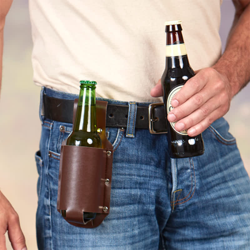 Outdoor Waist-Hanging Beer Bottle Holder Belt Bag - image 0