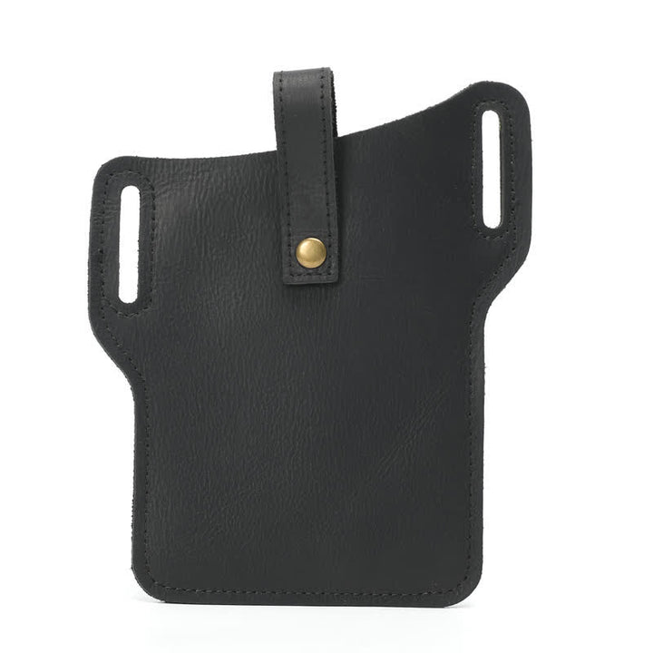 Retro Cell Phone Convenient Carry Leather Belt Bag - image 6